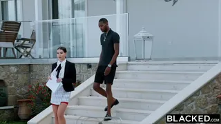 BLACKED Hot babe takes on BBC
