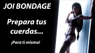 Enjoy bondage with my instructions. Spanish voice.