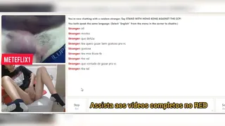 Wife shows off and makes stranger come by chat cam!