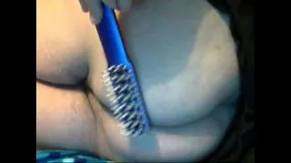 Britt gives herself a spanking