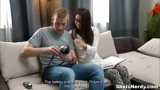 Step brother and step sister talking in home and step bro fuck her step Sis very hard