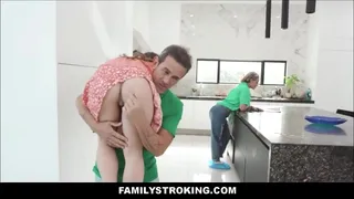 FamilyStroking - Teen Step Daughter Gets Pounded By Step Dad On St. Patricks Day