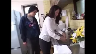 Japanese step Mom Cheating step dad with step son