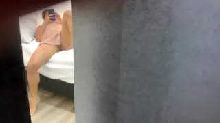 YOUNG GIRL CHANGING HER CLOTHES