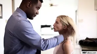 Black Step Dad fucks her virgin Piper Perri