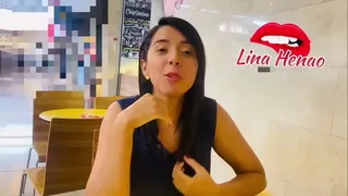 voyeur for the voyeurs - I put on a vibrator that my friend controls and we go to the mall where I show my ass and have an incredible squirt