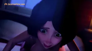 Stepson Bangs Stepmom While Talking to Phone Animation