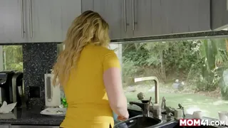 My step Mother In Law Sucks My Dick While I Talk to Her step Daughter