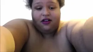 20 year old fatty fucks her hole with her new toy again!Pre