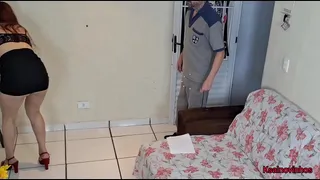 Wife cheated on her husband with a delivery man while her husband went to football!