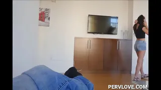 Big Brother Blackmails His Step Sister Kharlie Stone for Sex - Pervlove.com