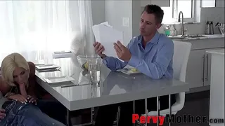 Mature stepMother Rubs stepSon front stepDad