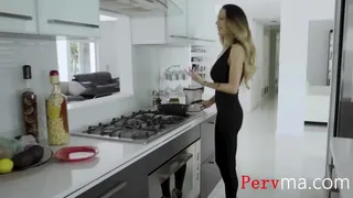 Brunette Busty Step Mom Fucks Son