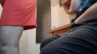 I cum in my jeans so my stepmother won't see