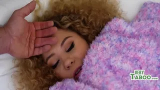 Blonde Teen Stepsis Gets Caught After She Lied About Being Sick