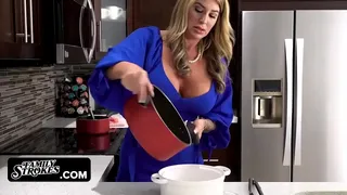 Gorgeous Teen Enjoys Her Stepbrother And Stepfather's Dicks At Once