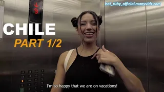 STEPSISTER let him HER ASS just to feel safe in CHILE (PART 1)