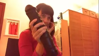 Come and get fucked by these big dildos to mount on my strapon