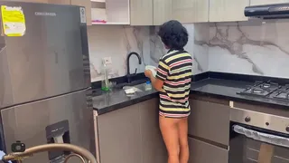 My little stepsister offers me rough sex in exchange for fixing a naughty thing she did.