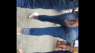 Young hot girl on street #02
