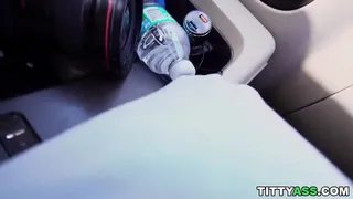 Her cunt was ready the moment she entered the car
