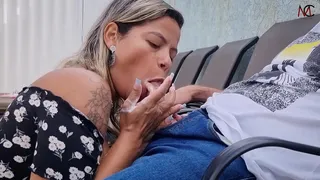 I breastfed and sat on a stranger in the clinic's waiting room!