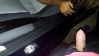 blowjob in the car with cum in the mouth