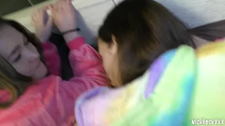 students have fun in the hostel