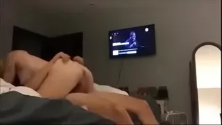 Blonde lass rides a stranger