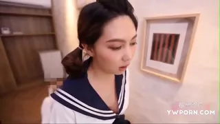 The male teacher is seduced by female students