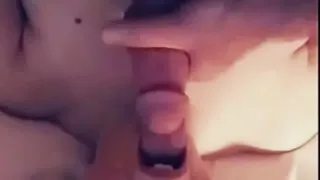 GIF stroking to my Asian wife’s huge natural tits