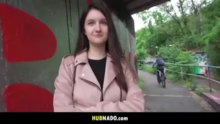 Hot student Alisa Horakova takes on big cock