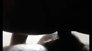 Stroking a black thot from behind