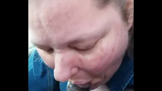 Submissive bbw slut sucking some cock