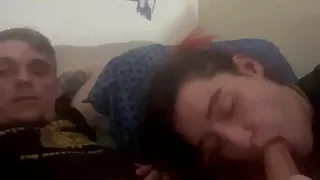 Gf sucks this cock and loves it