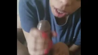 Ebony milf swallowing soft bbc