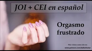 Instructions to masturbate with final CEI. Swallow it all.