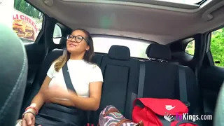 Amateur girl films her first porno at FAKings! She won't forget this day