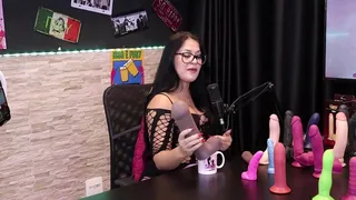 The textures of penises, and are used for masturbation and prosthetics, and the advantages... - Eilani Quina and Victor Luciano - Upper Toys (SHEER/RED)
