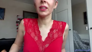 Giantess MILF is about to swallow you