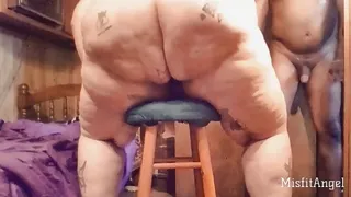 Tattoo BBW Pawg Slut Shows Off Ass & Pussy