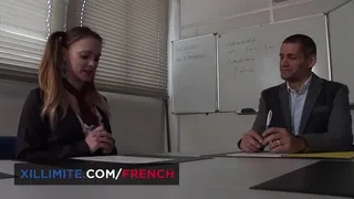The teacher takes good care of the hot teen in uniform