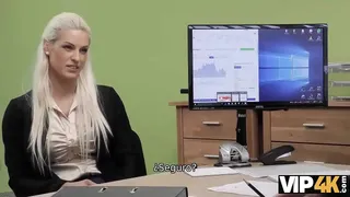 VIP4K. Tanned beauty Blanche spends a dirty porn casting at the loan office