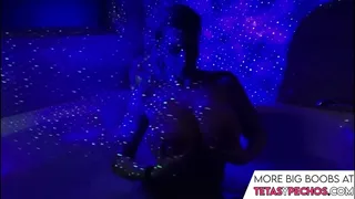 Big Boobs In The Blue Jacuzzi