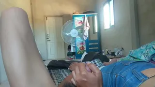 My female friend jerked off and sucked my cock until I squirted with pleasure.