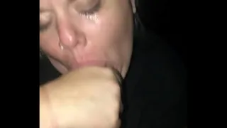 White hoe sucking black dick