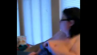 Playing with my big tits