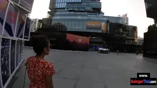 Thai teen girlfriend horny sex after a day out sightseeing