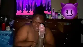 Big booty bbw screamer throatpie