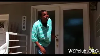 Ebony girl is fucked